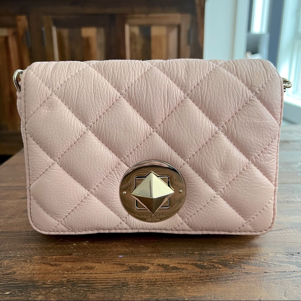 Kate Spade Blush Quilted Shoulder Bag